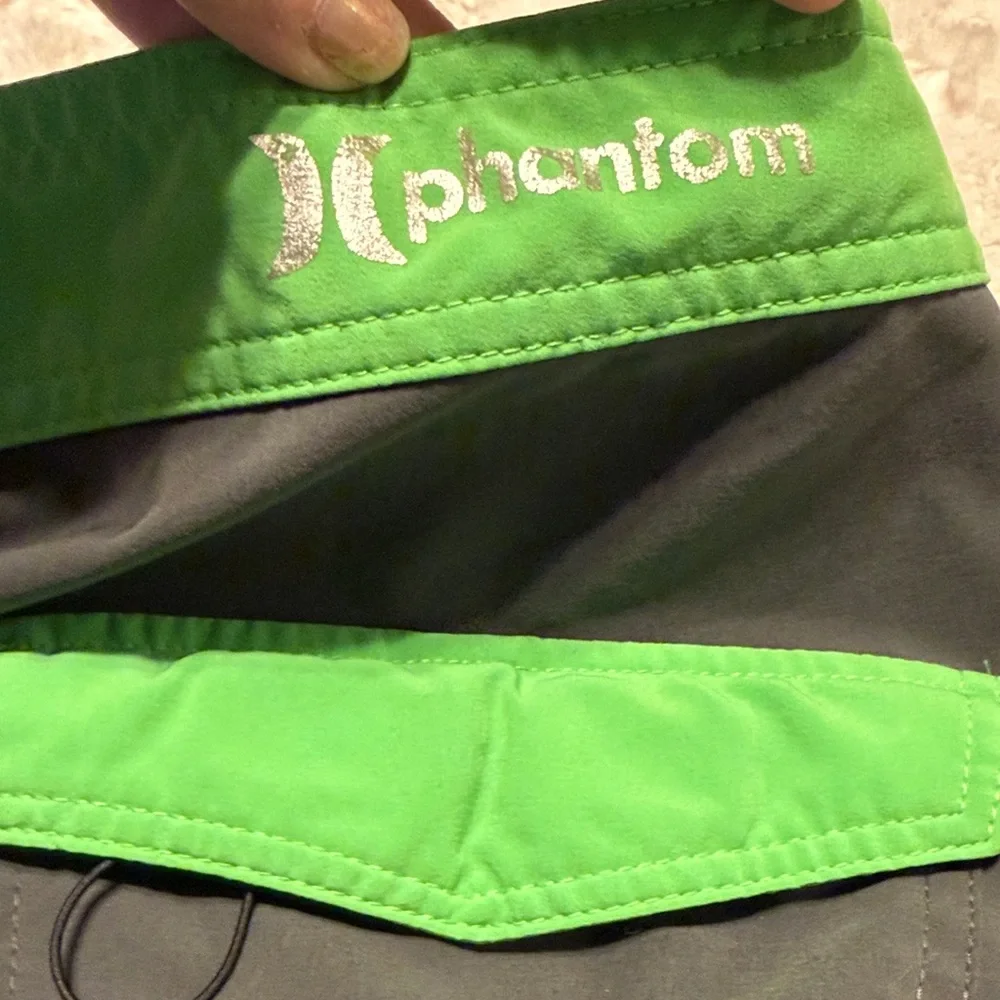 Hurley Phantom Men's Vibrant Green and Charcoal Board Shorts